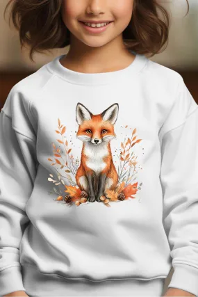 Herbsteichhörnchen - Rundhals-Sweatshirt für Mädchen