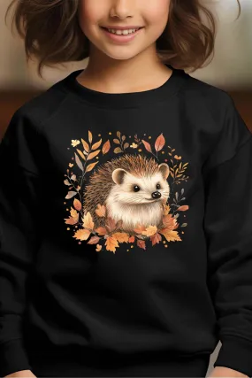 Herbstigel - Rundhals-Sweatshirt für Mädchen