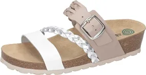 Komfort Sandalen weiss Pantolette