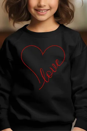 love point – Rundhals-Sweatshirt für Mädchen