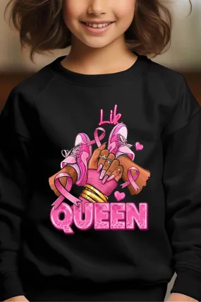Queen Sneakers – Rundhals-Sweatshirt für Mädchen